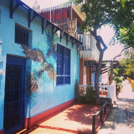 Colourful buildings of Barranco